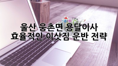 울산 웅촌면 용달이사: 효율적인 이삿짐 운반 전략